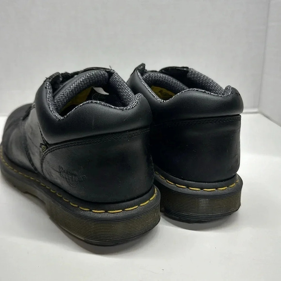 Dr. Doc Marten Steel Toe Hylow Boots Shoes Lace Up Leather Black Men's Size 12 - Picture 3 of 13